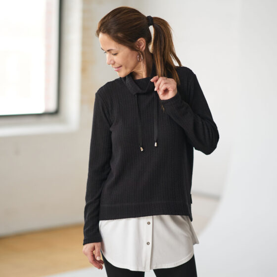 Black ''angélite'' sweater