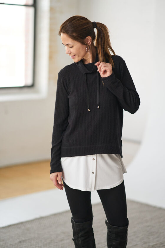 Black ''angélite'' sweater