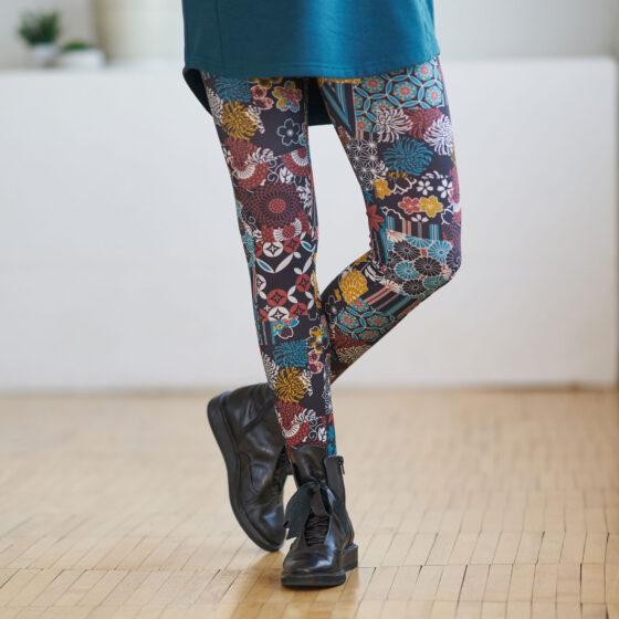 Fall patchwork ''béryl'' legging