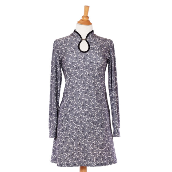 Robe azurite Floral gris