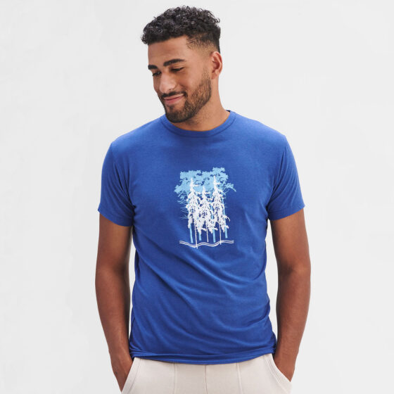 T-shirt nordic Bleu