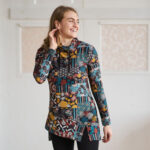 Fall Patchwork ''améthyste'' tunic