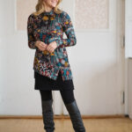 Fall Patchwork ''améthyste'' tunic