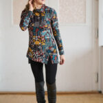 Fall Patchwork ''améthyste'' tunic