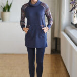 Navy ''célestine'' tunic