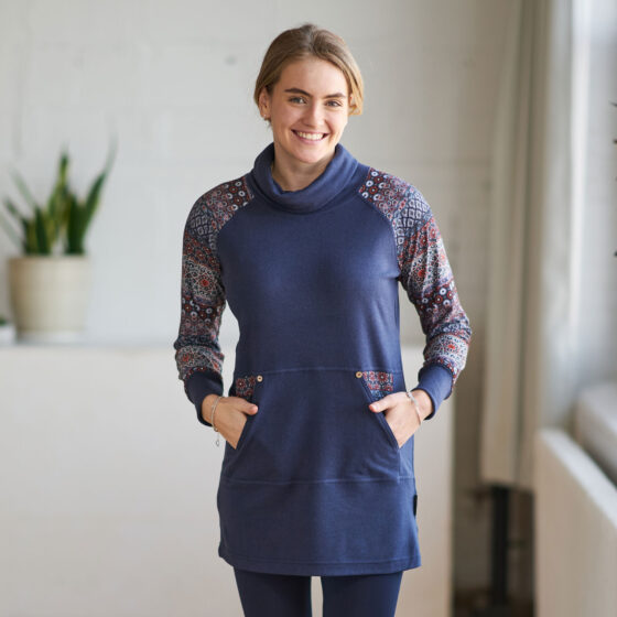 Navy ''célestine'' tunic