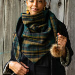 Foulard Indiana pompon Tartan