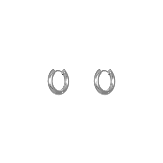 Boucles d'oreilles anneaux classiques Argent