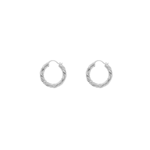 Boucles d'oreilles torsades doubles Argent