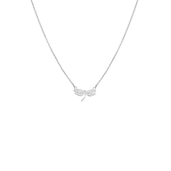 Collier libellule Argent