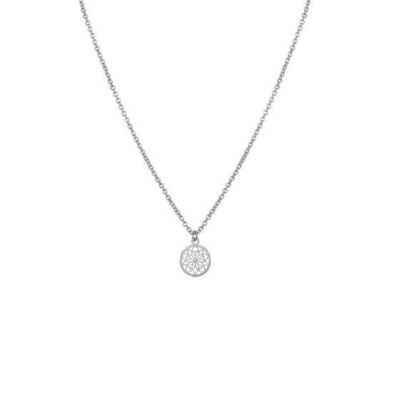 Collier mandala Argent