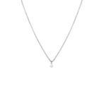 Collier petit zircon Argent / blanc