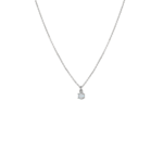 Collier petite opale ronde Argent