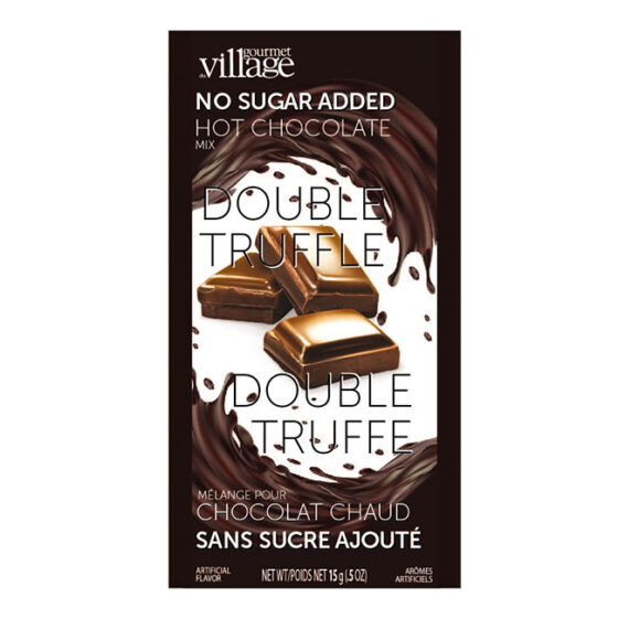 Sachet de chocolat chaud Sans sucre double truffe