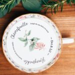 Bougie tasse de thé Fleur de riz