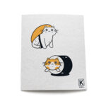 Trio d'essuie-tout réutilisables Chats