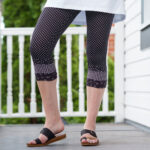 Black and white dots ''Marguerite'' legging