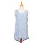 Blue leaves ''Émilie'' tunic