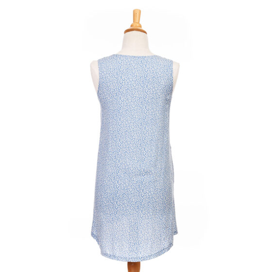 Blue leaves ''Émilie'' tunic