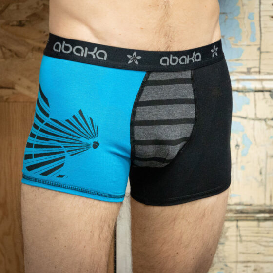 Boxer Bob écureuil Bleu et noir