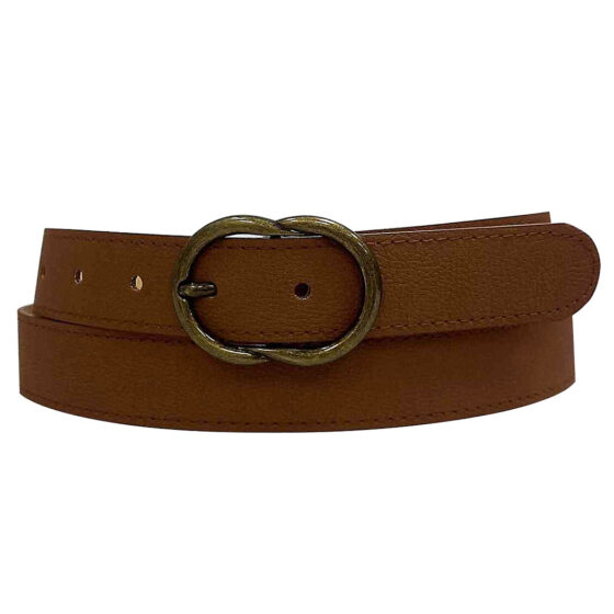 Ceinture en cuir de pomme Tan