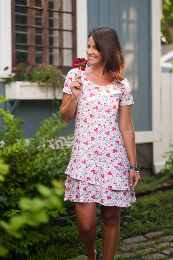 Robe Gloria Floral blanc