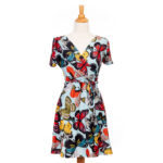 Colored butterflies ''Simonne'' dress