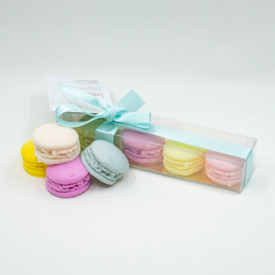 Macaroon shaped soaps