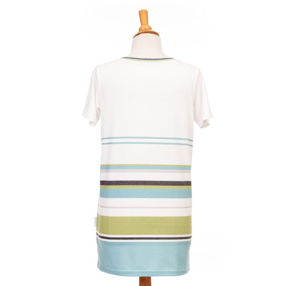 Aqua and green ''Pauline'' tunic