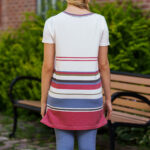 Red and blue ''Pauline'' tunic