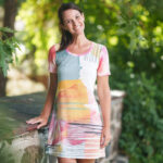 Watercolor ''Clémence'' dress