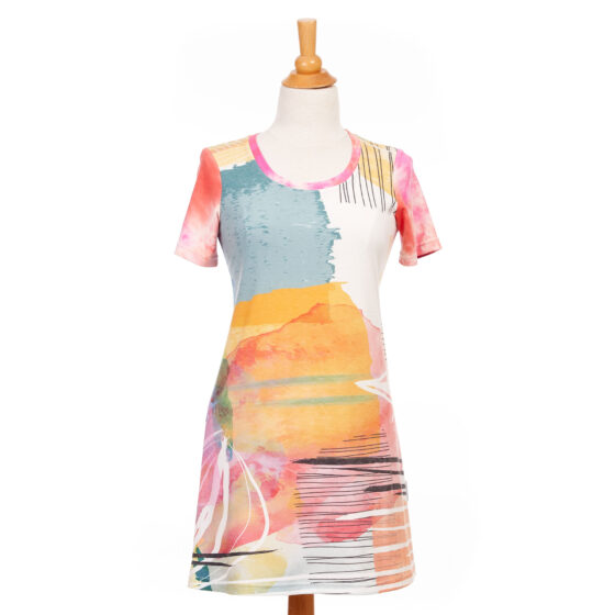 Watercolor ''Clémence'' dress