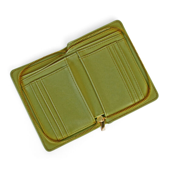 Petit portefeuille Webbersm vintage Vert