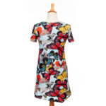 Colorful butterflies ''Viviane'' tunic