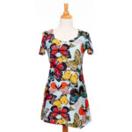 Colorful butterflies ''Viviane'' tunic