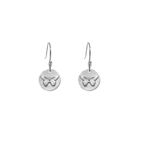 Boucles d'oreilles papillons Argent