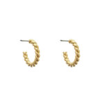 Boucles d'oreilles torsades Or