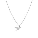 Collier colibri Argent