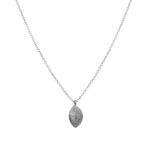 Collier pendentif feuille Argent