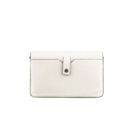 Portefeuille sur ganse Le Tina en cuir vegan Blanc