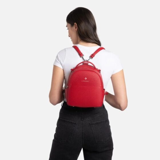 Sac à main multifonction Le Charlie en cuir vegan Rouge