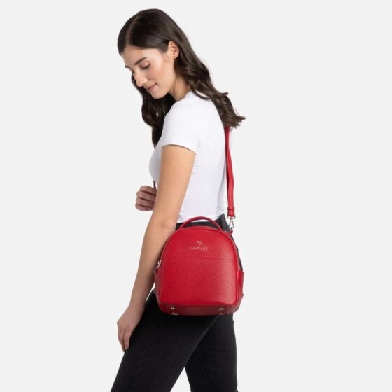 Sac à main multifonction Le Charlie en cuir vegan Rouge