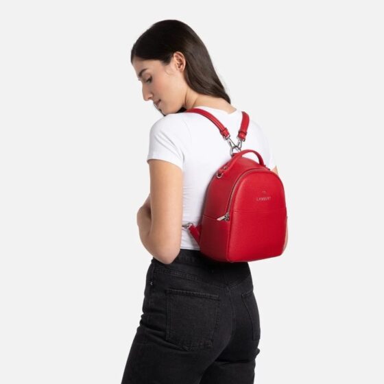 Sac à main multifonction Le Charlie en cuir vegan Rouge