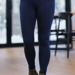 Long navy leggings