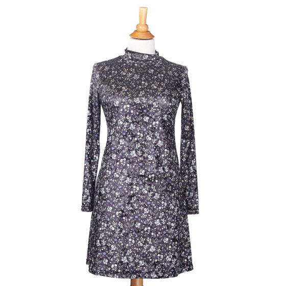 Flower velvet ''Chantecler'' dress