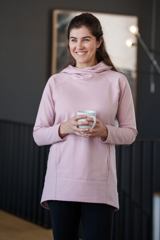 Pink ''après-ski'' tunic