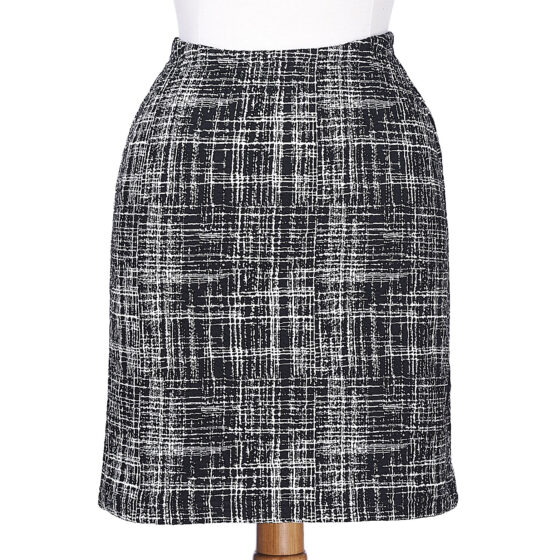 Black and white ''Avila'' skirt