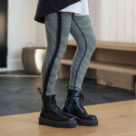 Reversible ''Édouard'' legging Picots/stripes