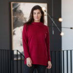 Red ''après-ski'' tunic