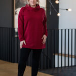 Red ''après-ski'' tunic